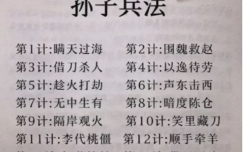 读《孙子兵法》，品启强人生