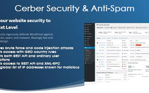 WP Cerber Security Pro WordPress – 安全防护插件