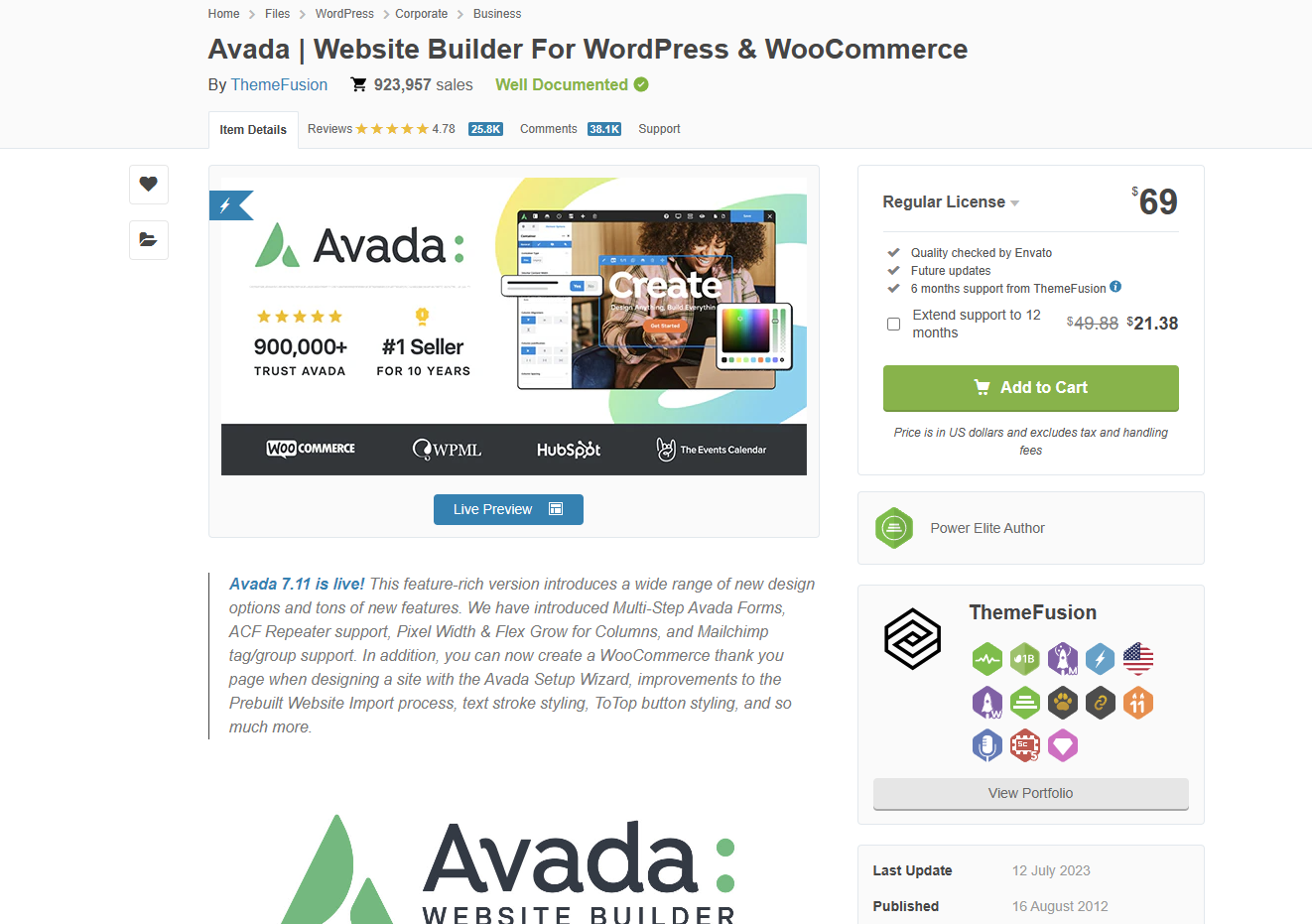 Avada | 企业 商店 响应式 多用途 WordPress 主题