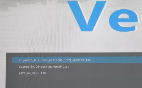 Ventoy让一个U盘即可满足所有系统的引导和安装
