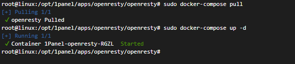 1Panel手动拉取最新openresty镜像,开启支持HTTP/3 QUIC