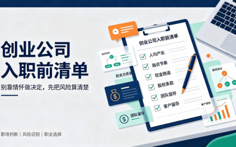 判断一家创业公司值不值得加入，你需要自己跑一遍这个清单