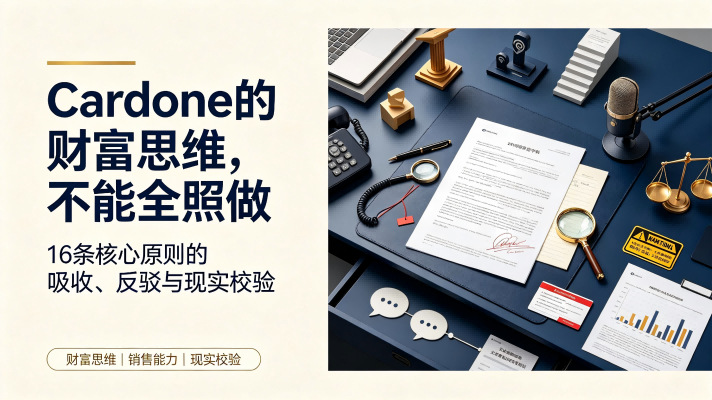 亿万富翁Grant Cardone当面教女儿的整套财富思维——逐段拆解